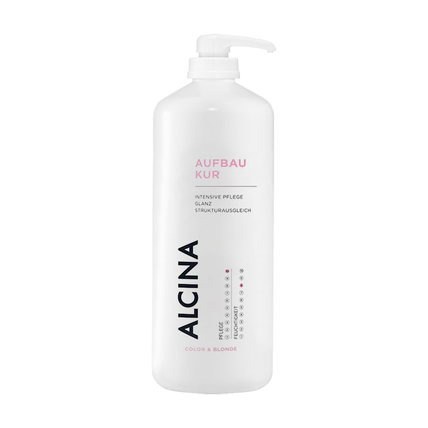 Відновлювальна маска для пошкодженого волосся Alcina Aufbau Kur Color &amp; Blonde Restorative Treatment, 1.25 л